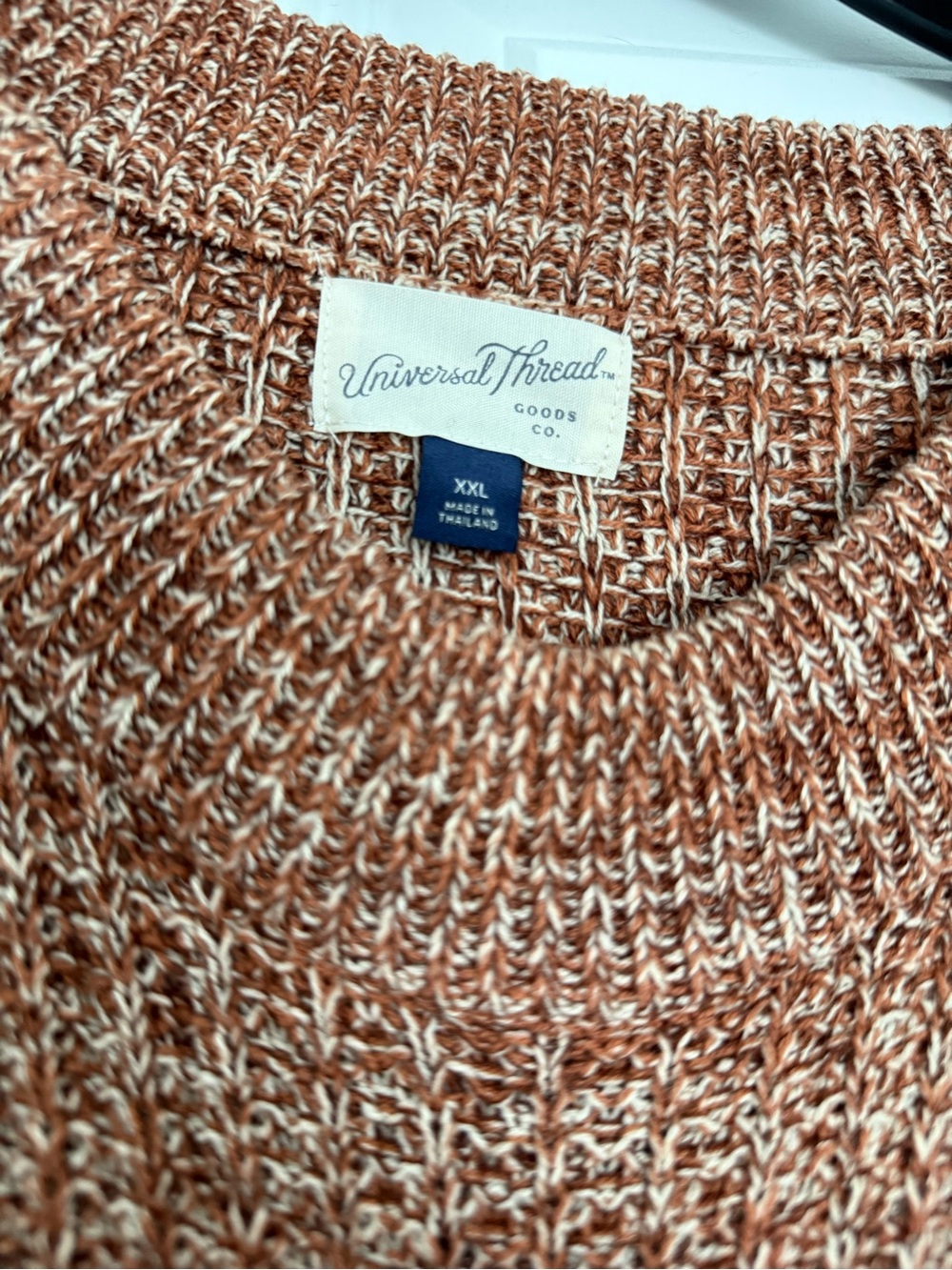 Universal Thread Marled Rust Crewneck Sweater - Picture 3 of 4